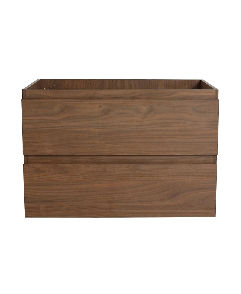 Sillysis Inch Wall Mounted Bathroom Vanity Cabinet with Soft Close Drawers