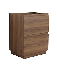 Sillysis Bathroom Vanity Cabinet Only, Freestanding Engineered Wood with 2 Drawers