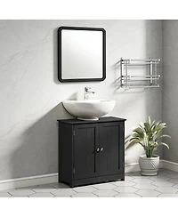 Sillysis 23.5 Inch Under Sink Bathroom Storage Cabinet with Adjustable Shelf, Space Saving Vanity for Small Bathrooms