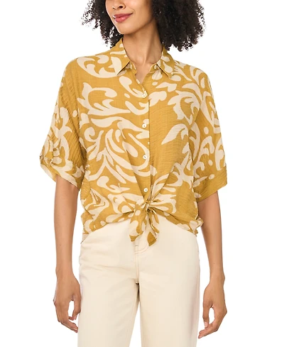 Sam & Jess Women's Collared Short-Sleeve Top