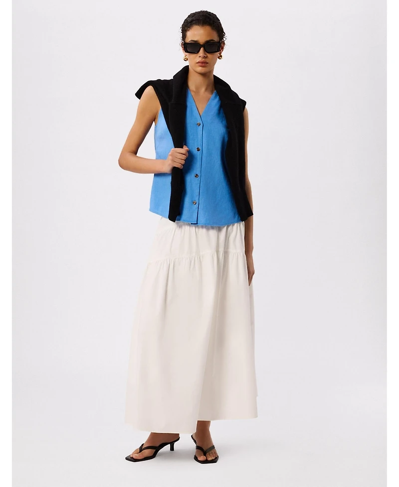Whistles Women's Laura Linen Tank