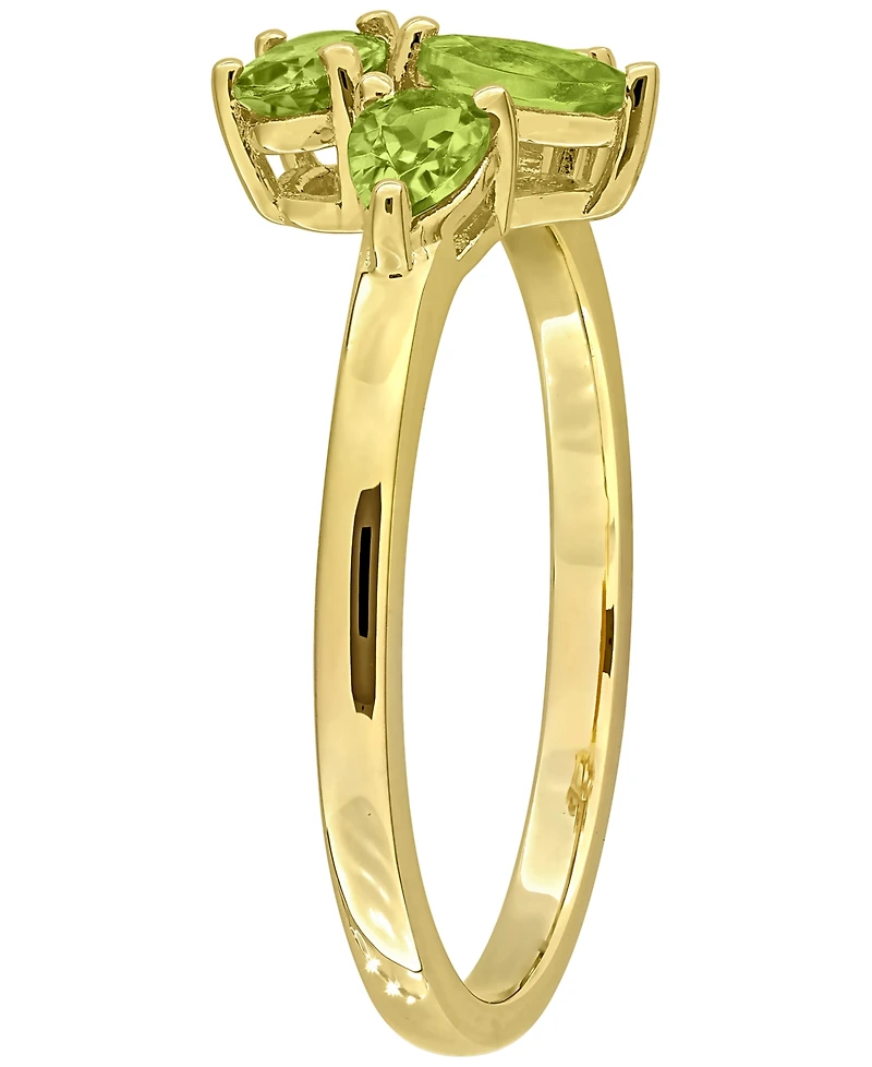Macy's Peridot (3/4 ct. t.w.) Ring in 18k Gold-Flash-Plated Sterling Silver