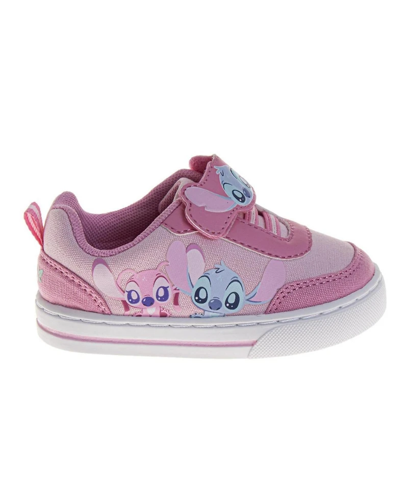 Disney Girl's (3-10) Stitch Hook & Loop Sneakers