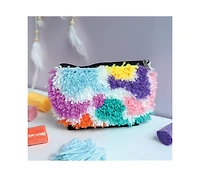 John Bead Textured Cosmetic Bag Latch Hook Diy Kit for Beginners