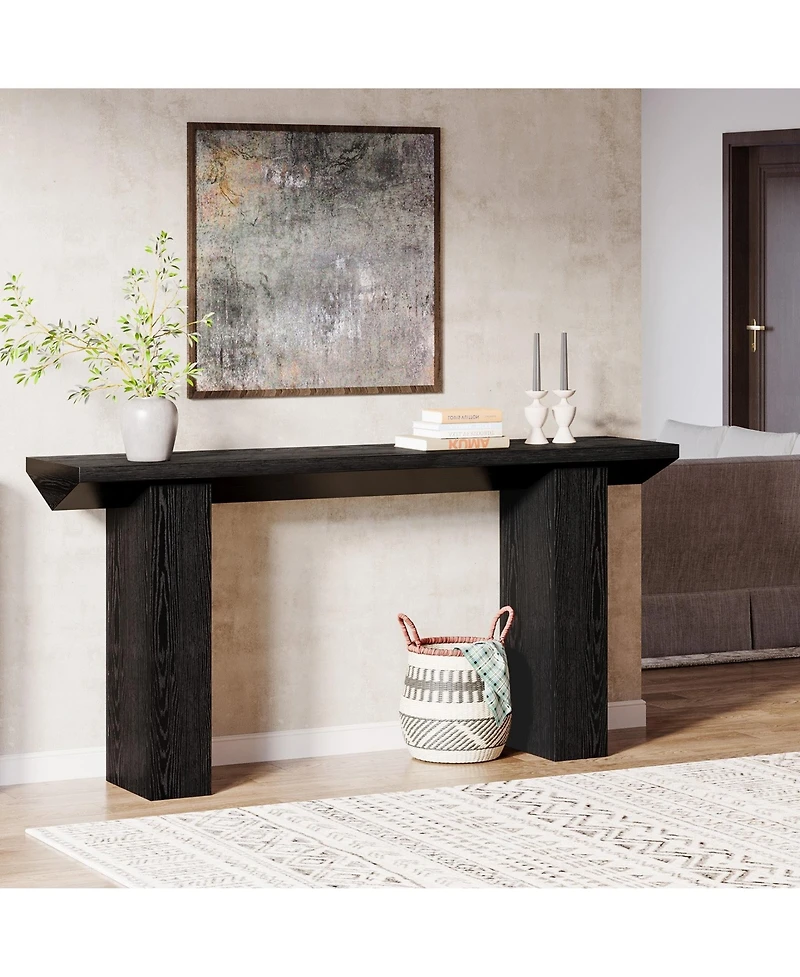 Slickblue Wooden Console Table for Sofa or Long Entryway