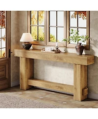 Slickblue Farmhouse Wooden Console Table, Sofa Table for Entryway and Hallway