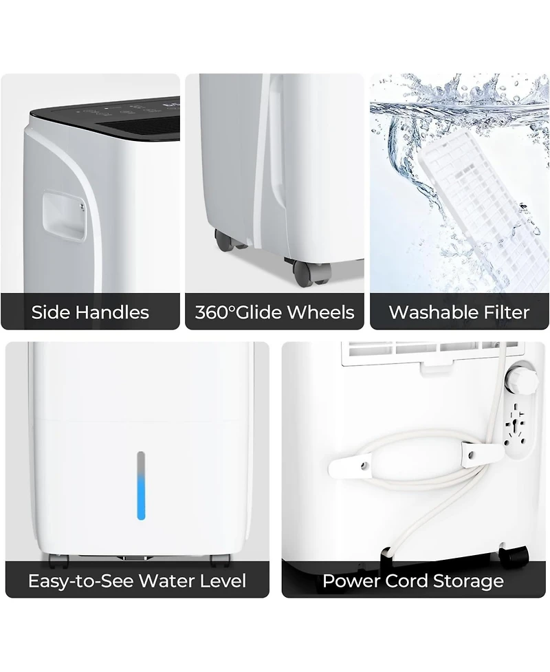 Cowsar 120 Pint Dehumidifier for Large Rooms, 6000 Sq. Ft.