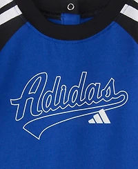 adidas Baby Boys' Classic Raglan Long-Sleeve Coverall