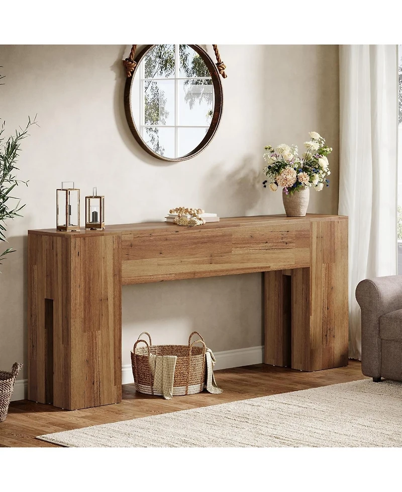 Tribesigns 71-Inch Long Console Table for Entryway, Farmhouse Sofa Console Behind Couch, Entry Table