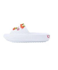 Bebe Little Girls Girls Eva Slide - Lightweight Comfy Slide Sandals with Cherry Charms