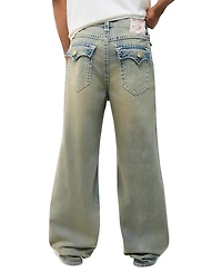 True Religion Men's Vinny Ultra Baggy Super T Flap Jeans
