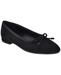 Calvin Klein Women's Cyrie Suede Low Block Heel Ballet Flats