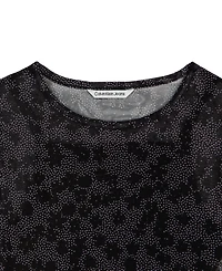 Calvin Klein Girls' 7-16 Short-Sleeve Mesh T-Shirt