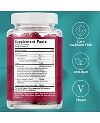 SMNutrition Probiotics for Women with Prebiotics and Cranberry Berry Gummies, 60 Count