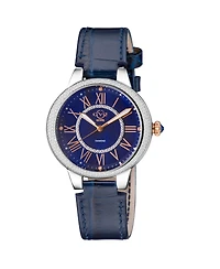GV2 by Gevril Women's Bellagio Swiss Quartz Diamond Silver Stainless Steel Bracelet Watch