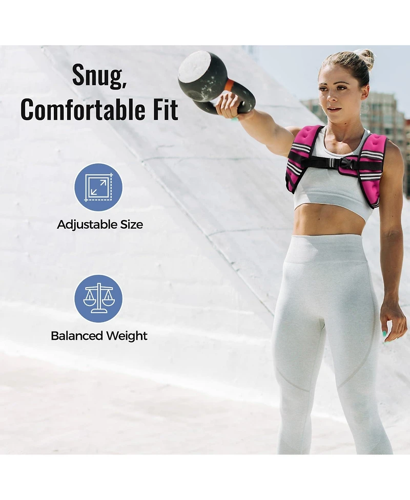 Aofar Weighted Vest Reflective Adjustable Running Strength
