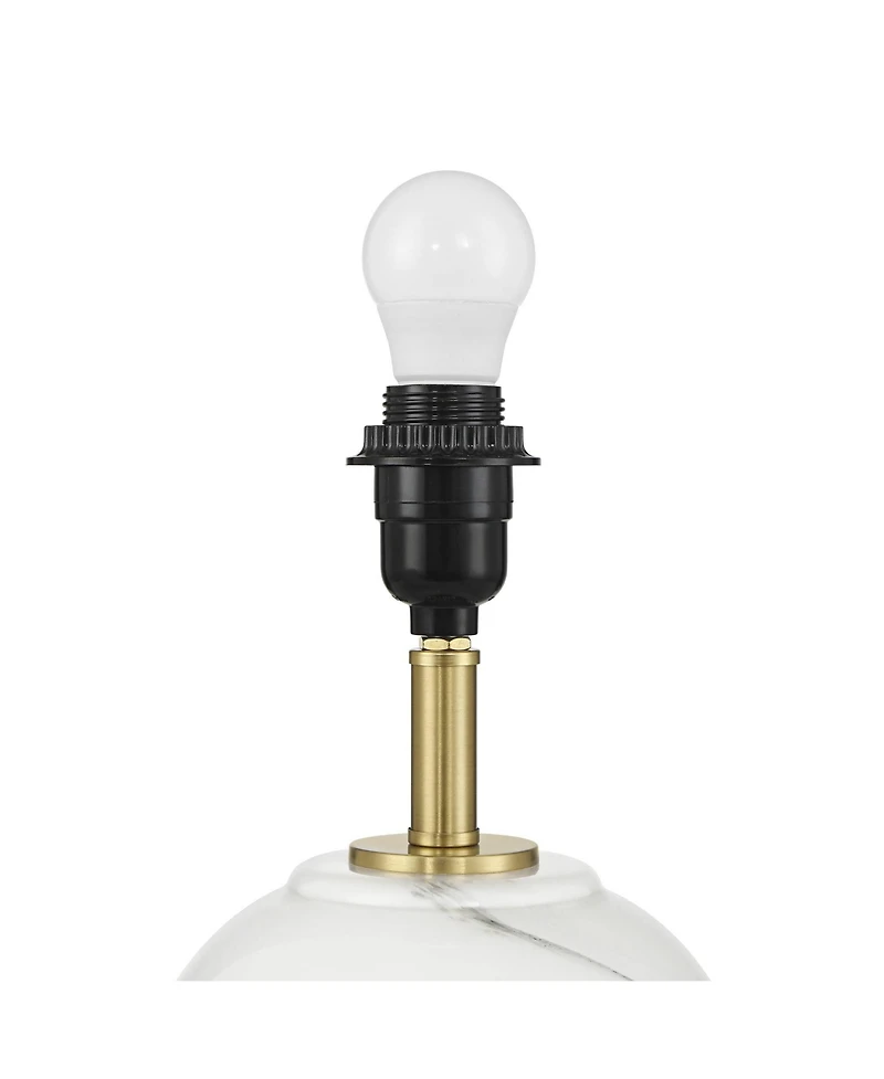 Possini Euro Design Possini Euro Liana 14 3/4"H Gray White Glass Battery Power Accent Lamp