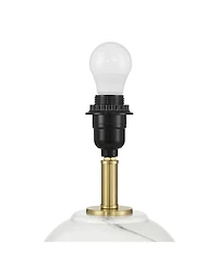 Possini Euro Design Possini Euro Liana 14 3/4"H Gray White Glass Battery Power Accent Lamp