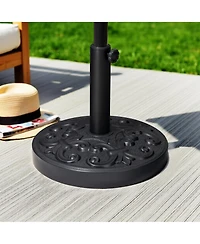 Pellebant 30 lbs Heavy Duty Patio Market Round Concrete Umbrella Base