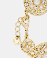 Charter Club Faux Pearl and Glass Flex Bracelet, Macy's Exclusive