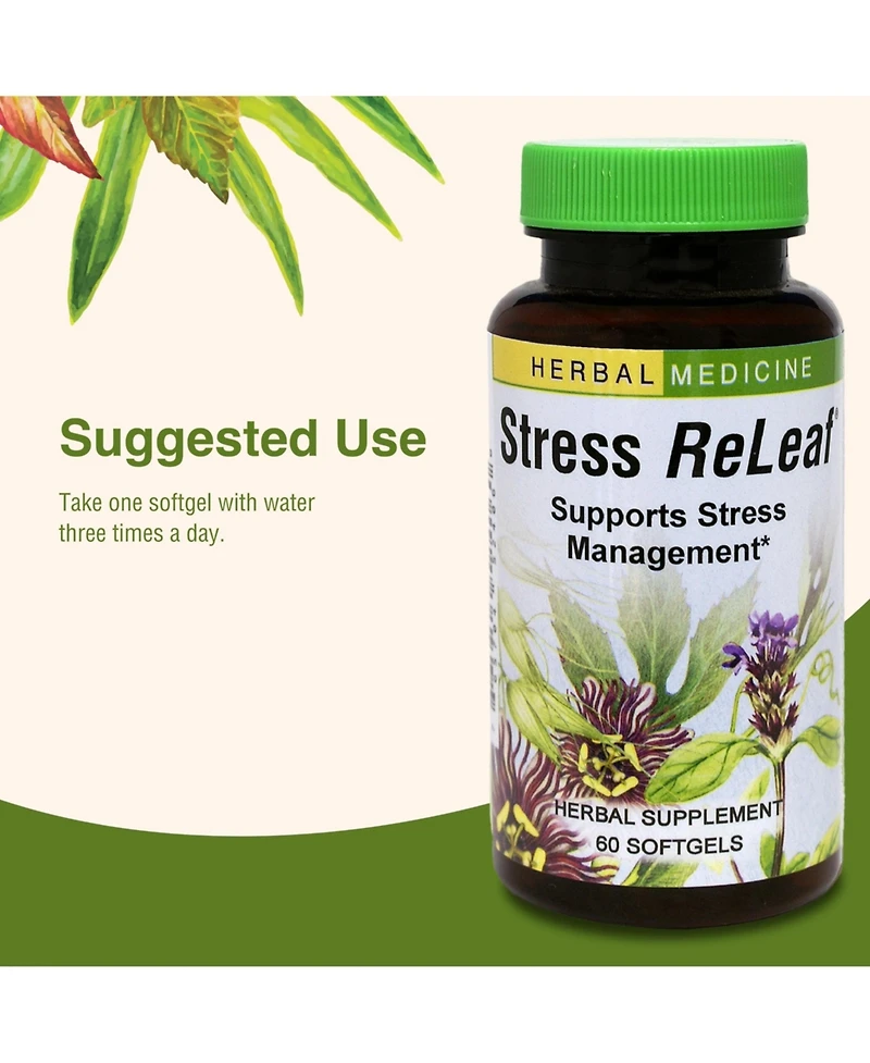 Stress ReLeaf 60 Count Softgels…