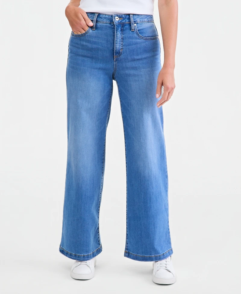 Style & Co Women's High-Rise Wide-Leg Jeans, Macy's Exclusive