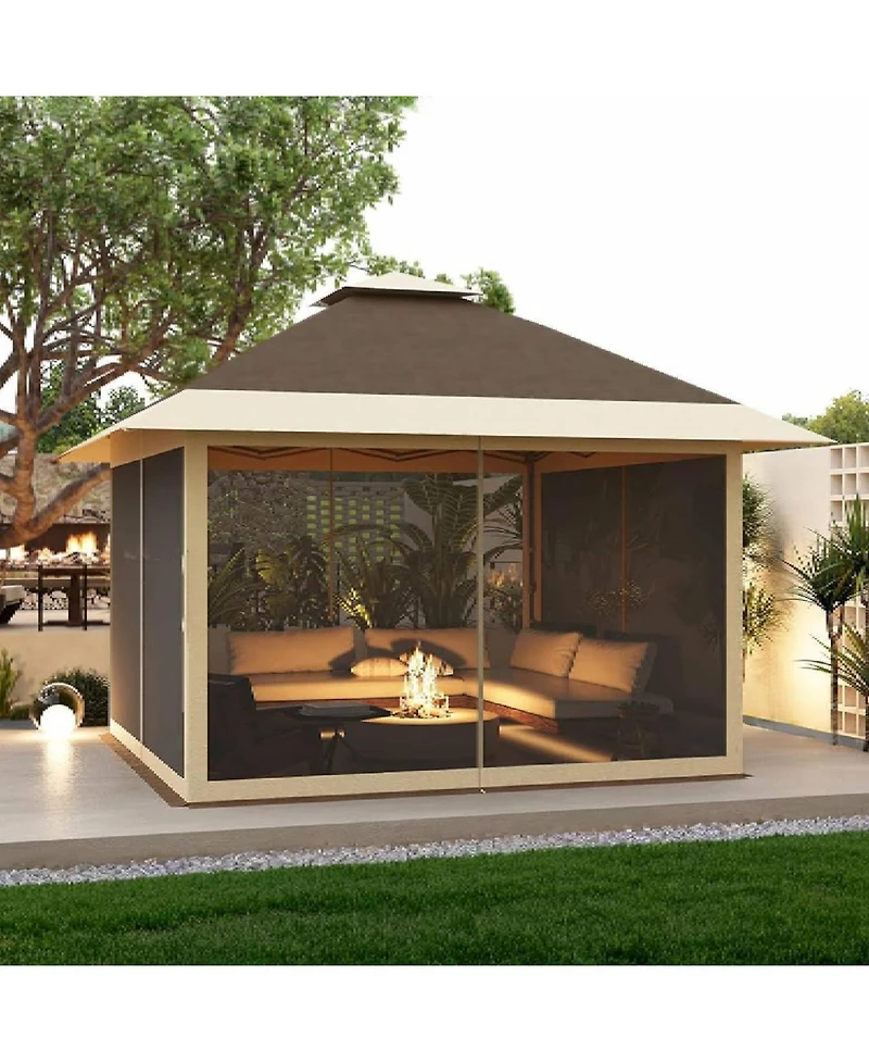 gaomon Pop Up Gazebo Outdoor Canopy Shelter