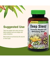 Trace Minerals Deep Sleep Herbal Sleep Aid: 120-Count Bottle of Softgels