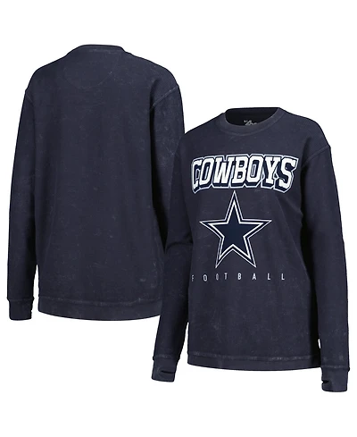G-iii 4Her by Carl Banks Women's Navy Dallas Cowboys Comfy Cord Pullover Sweatshirt