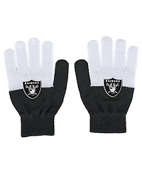 Wear by Erin Andrews Women's Las Vegas Raiders Color-Block Gloves