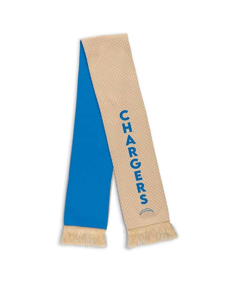 Wear by Erin Andrews Women's Los Angeles Chargers Tonal Microcheck Scarf Glove Set