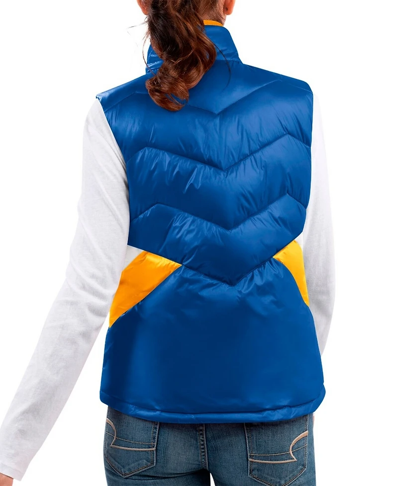 G-iii 4Her by Carl Banks Women's Royal Chase Elliott Versatile Full-Zip Puffer Vest