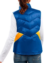 G-iii 4Her by Carl Banks Women's Royal Chase Elliott Versatile Full-Zip Puffer Vest