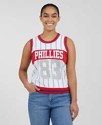 Wear by Erin Andrews Women's Wear White Philadelphia Phillies Sporty Tank Top