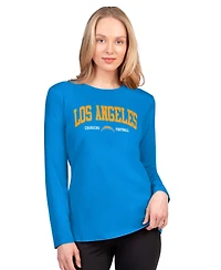 G-iii 4Her by Carl Banks Women's Powder Blue Los Angeles Chargers Best Play Long Sleeve T-Shirt