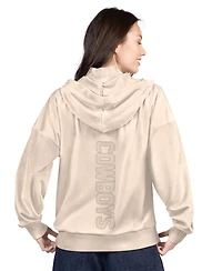 G-iii 4Her by Carl Banks Women's Tan Dallas Cowboys Rookie Full-Zip Hoodie