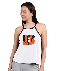 G-iii 4Her by Carl Banks Women's White Cincinnati Bengals Redemption Win Slub Tank Top