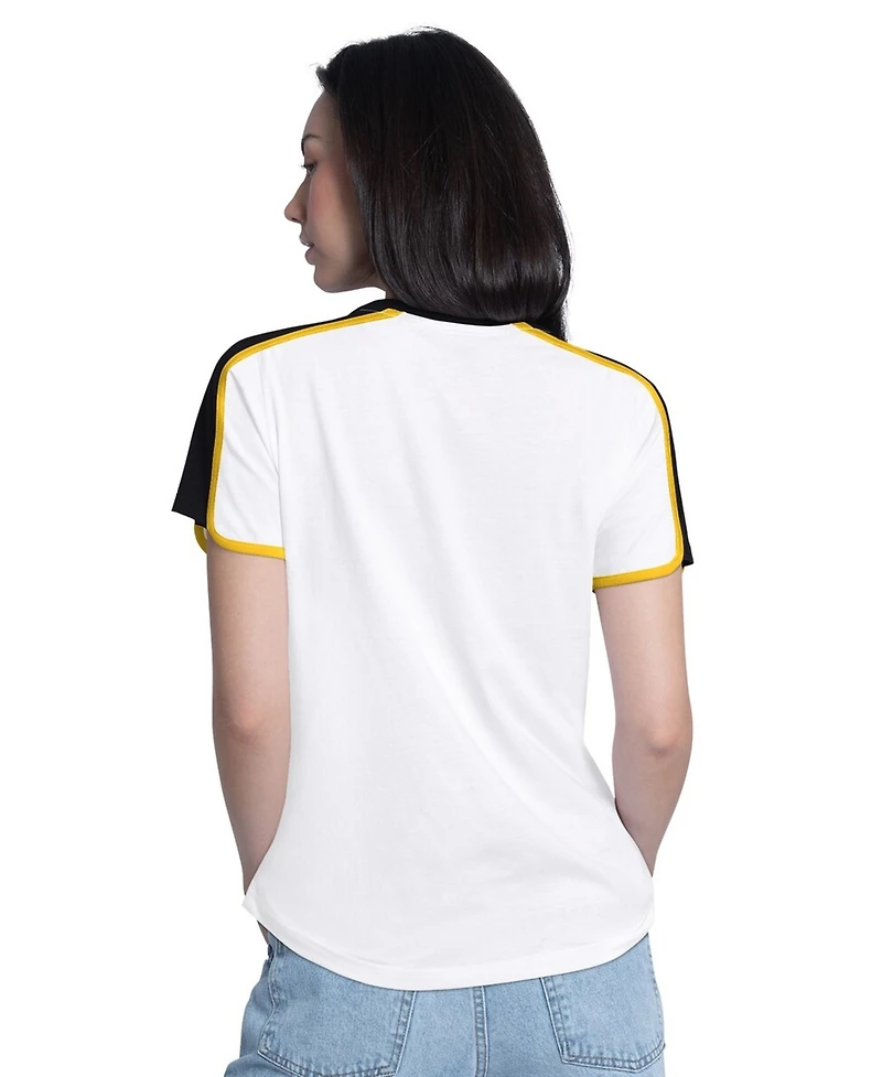 G-iii 4Her by Carl Banks Women's White Pittsburgh Pirates First Lane Fashion T-Shirt