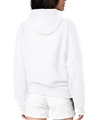 G-iii 4Her by Carl Banks Women's White San Diego Padres Metallic Drop Fleece Hoodie