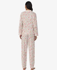 Lauren Ralph Women's Long-Sleeve Top & Drawstring Pants, 2-Piece Set