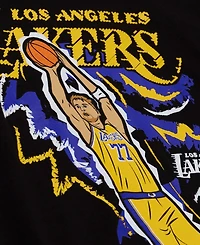 Mitchell & Ness Men's Luka Doncic Black Los Angeles Lakers Chalked Up T-Shirt