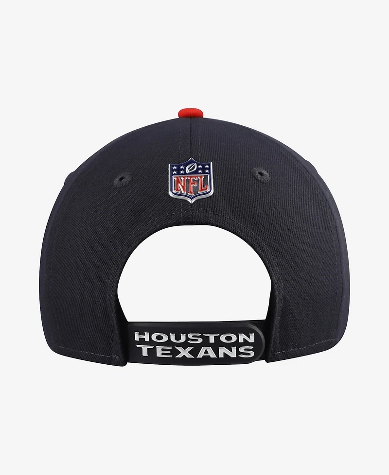 New Era Big Boys and Girls Navy/Red Houston Texans 2026 Nfl Draft Pre-Curved 9FIFTY Snapback Hat