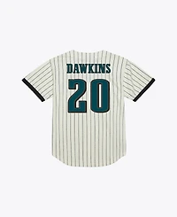 Mitchell & Ness Men's Brian Dawkins Cream Philadelphia Eagles Name Number Mesh Fashion Jersey
