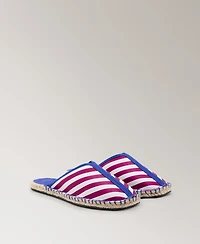 Mango Women's Striped Espadrille Slippers