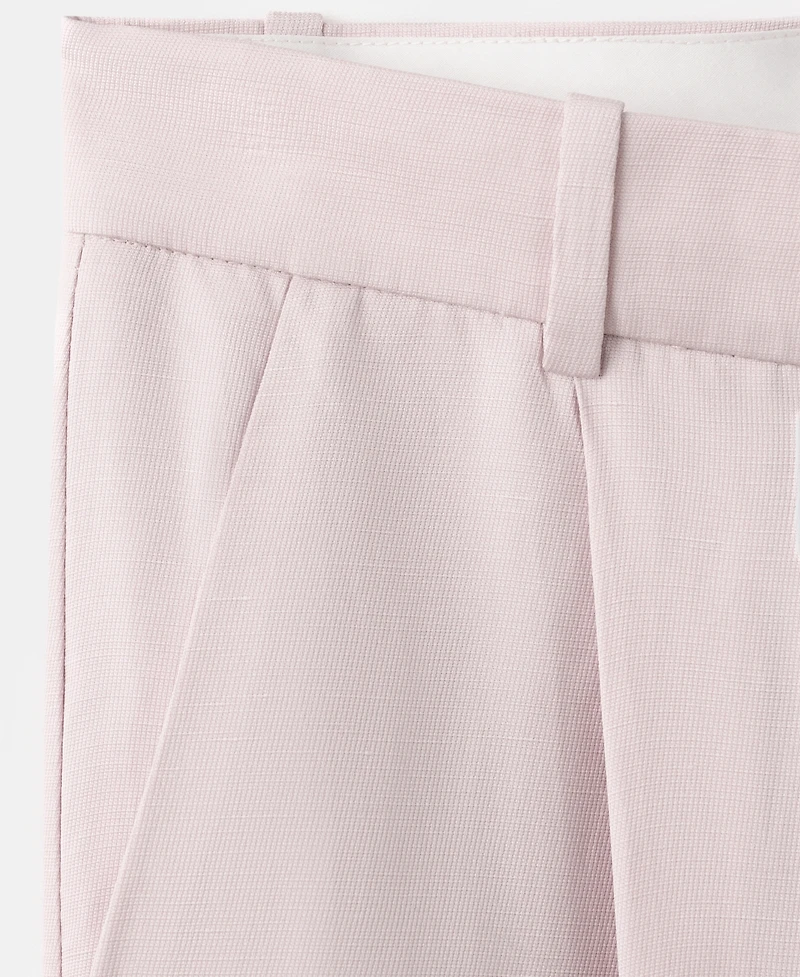 Mango Women's Straight-Fit Linen Suit Pants
