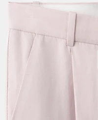 Mango Women's Straight-Fit Linen Suit Pants