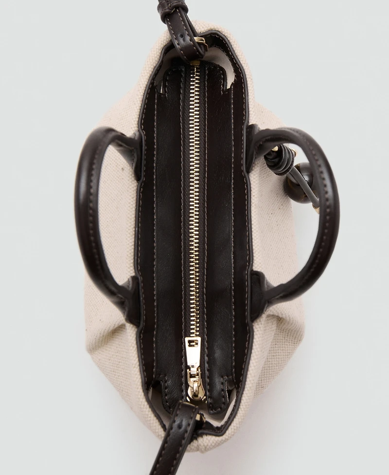 Mango Women's Small Canvas Bag