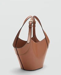 Mango Women's Medium Faux-Leather Shoulder Bag