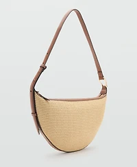 Mango Women's Textured Shoulder Bag