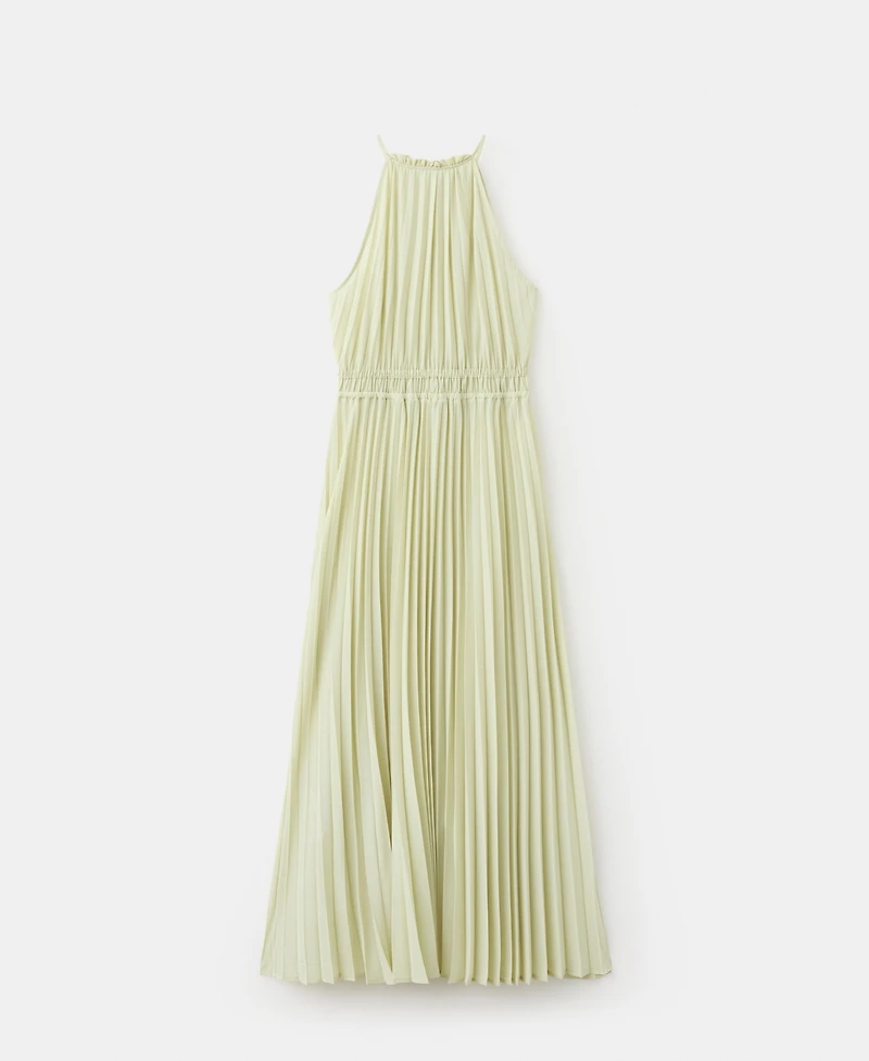 Mango Women's Pleated Halter Neck Dress